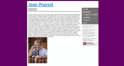 Desktop Screenshot of jeanpruvost.com